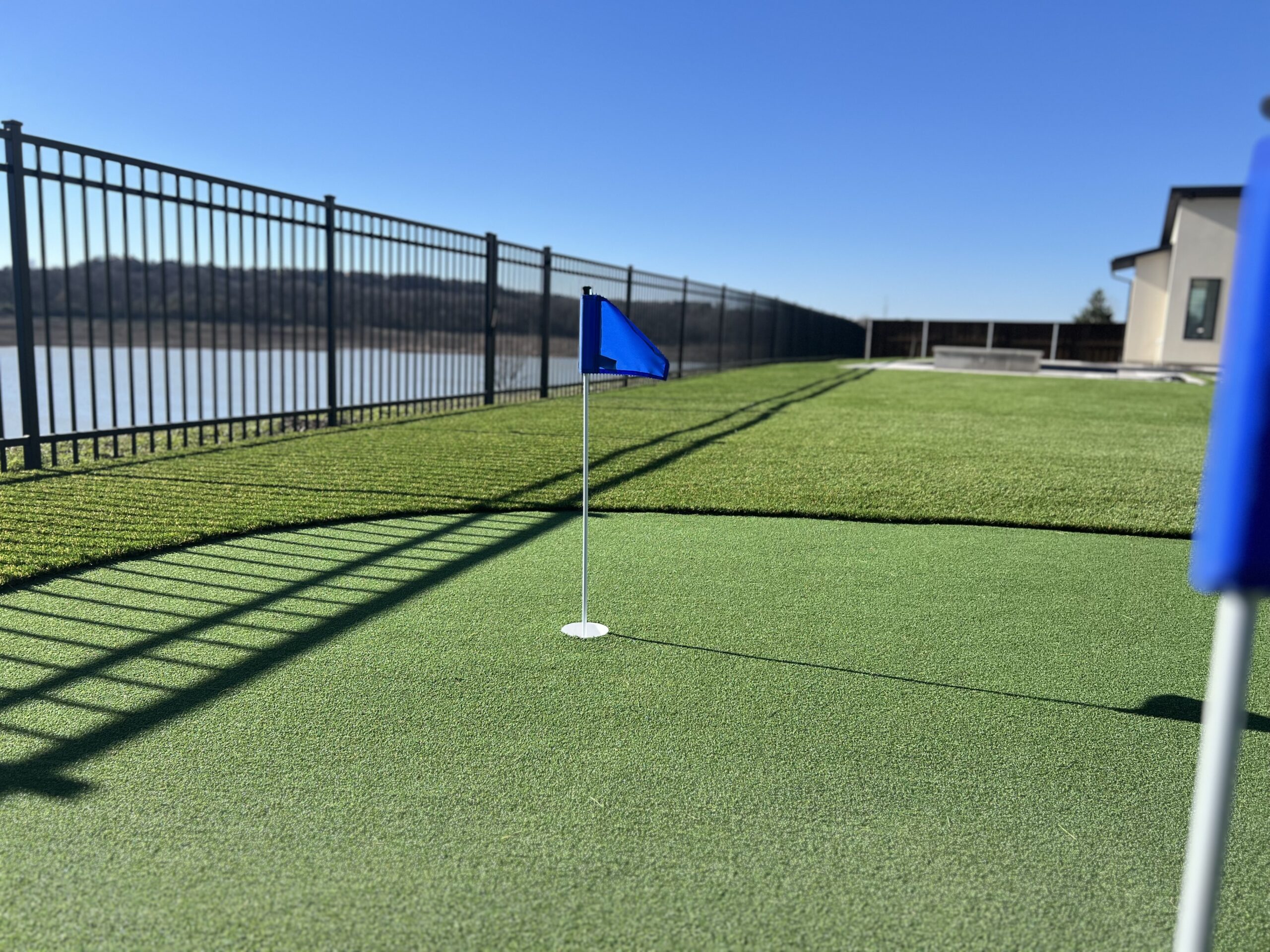 Completed artificial turf installation in DFW