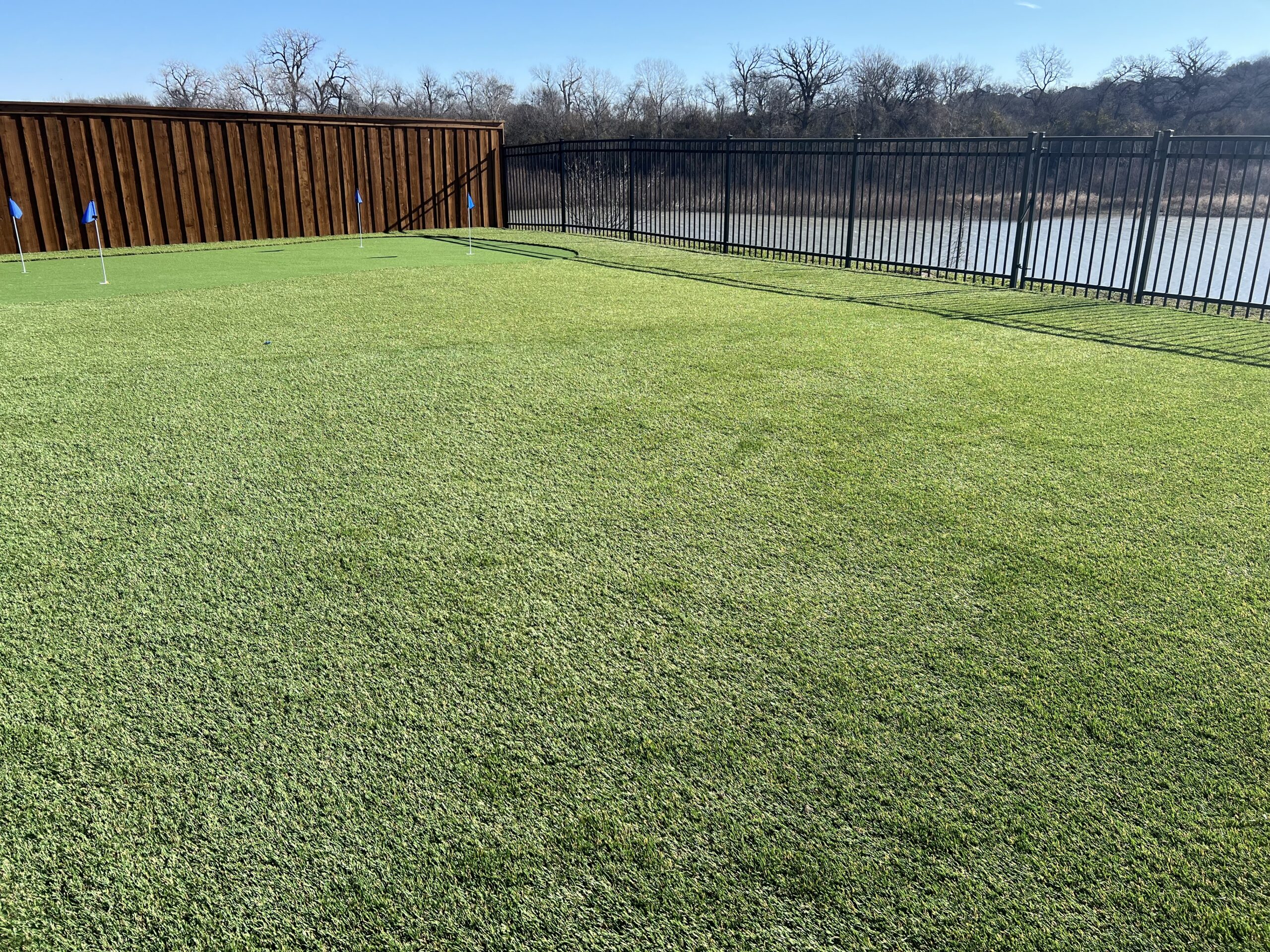 Green Forever Turf crew completing installation