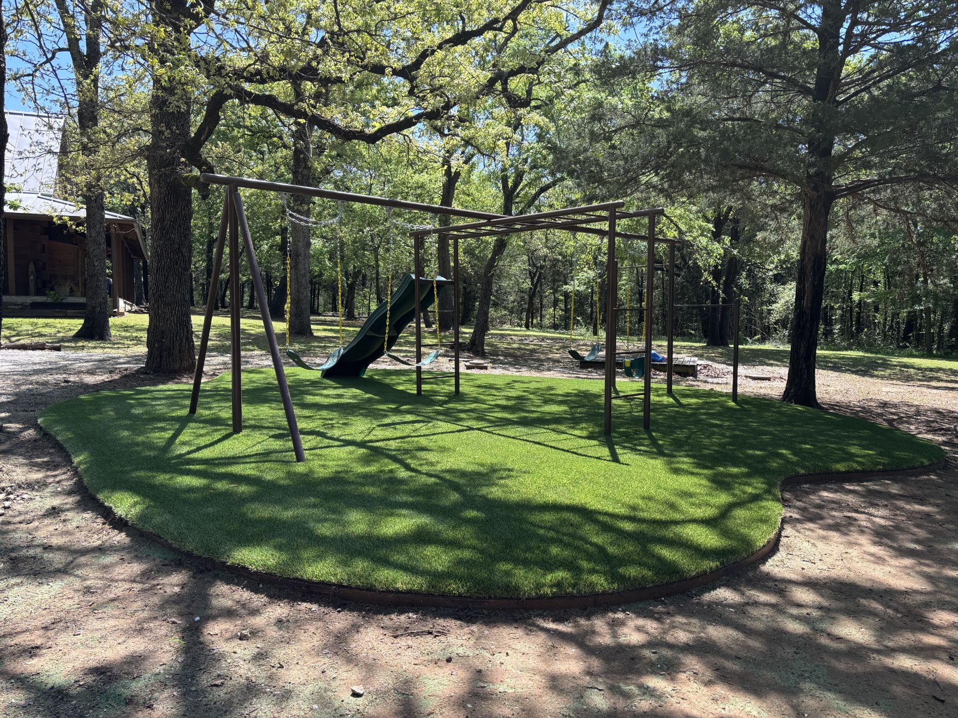 Sports field artificial turf playground wide view DFW - Green Forever Turf Texas