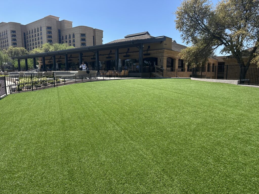 Commercial resort event lawn - Green Forever Turf Texas