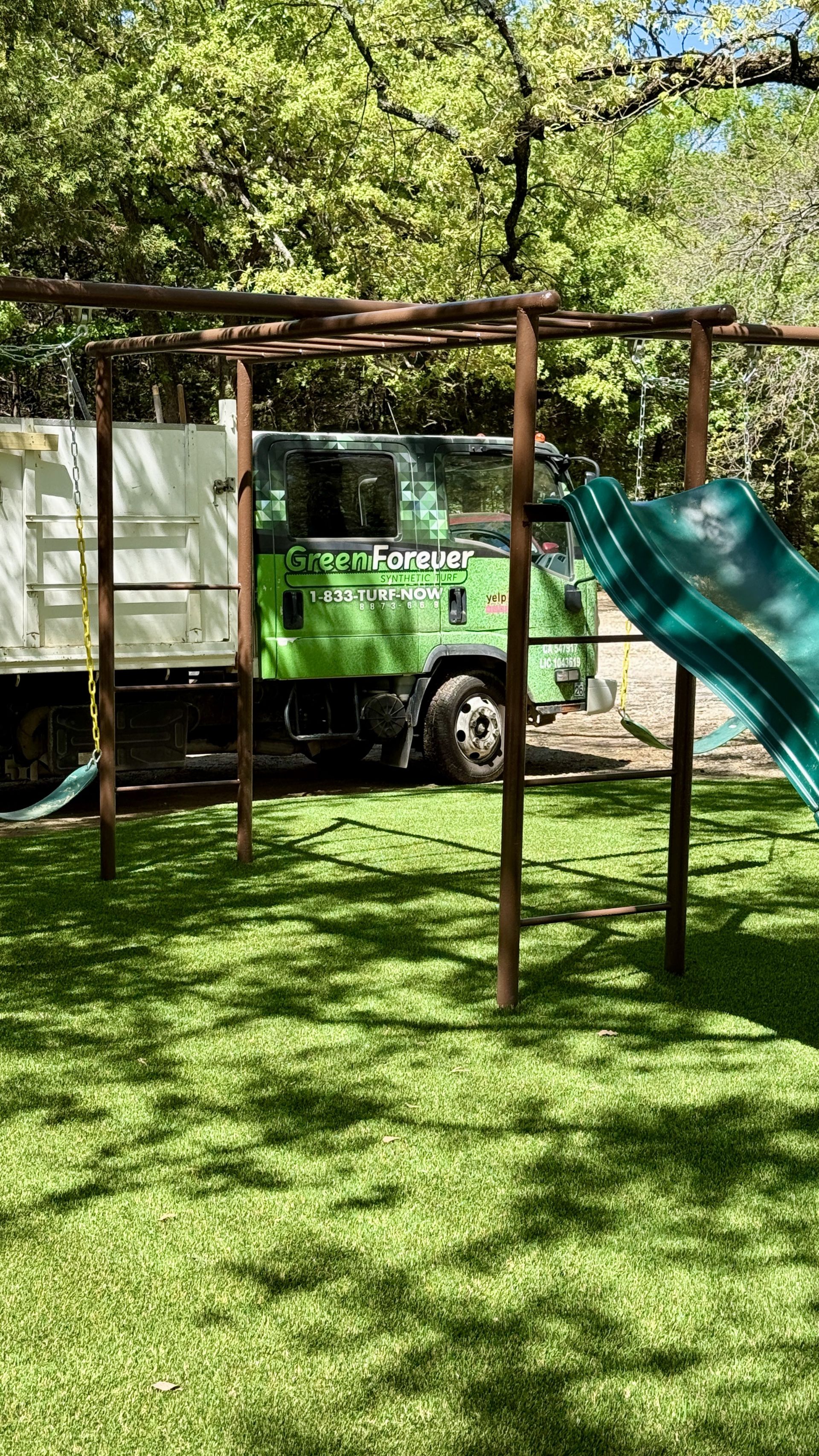 Artificial turf installation in Denton TX