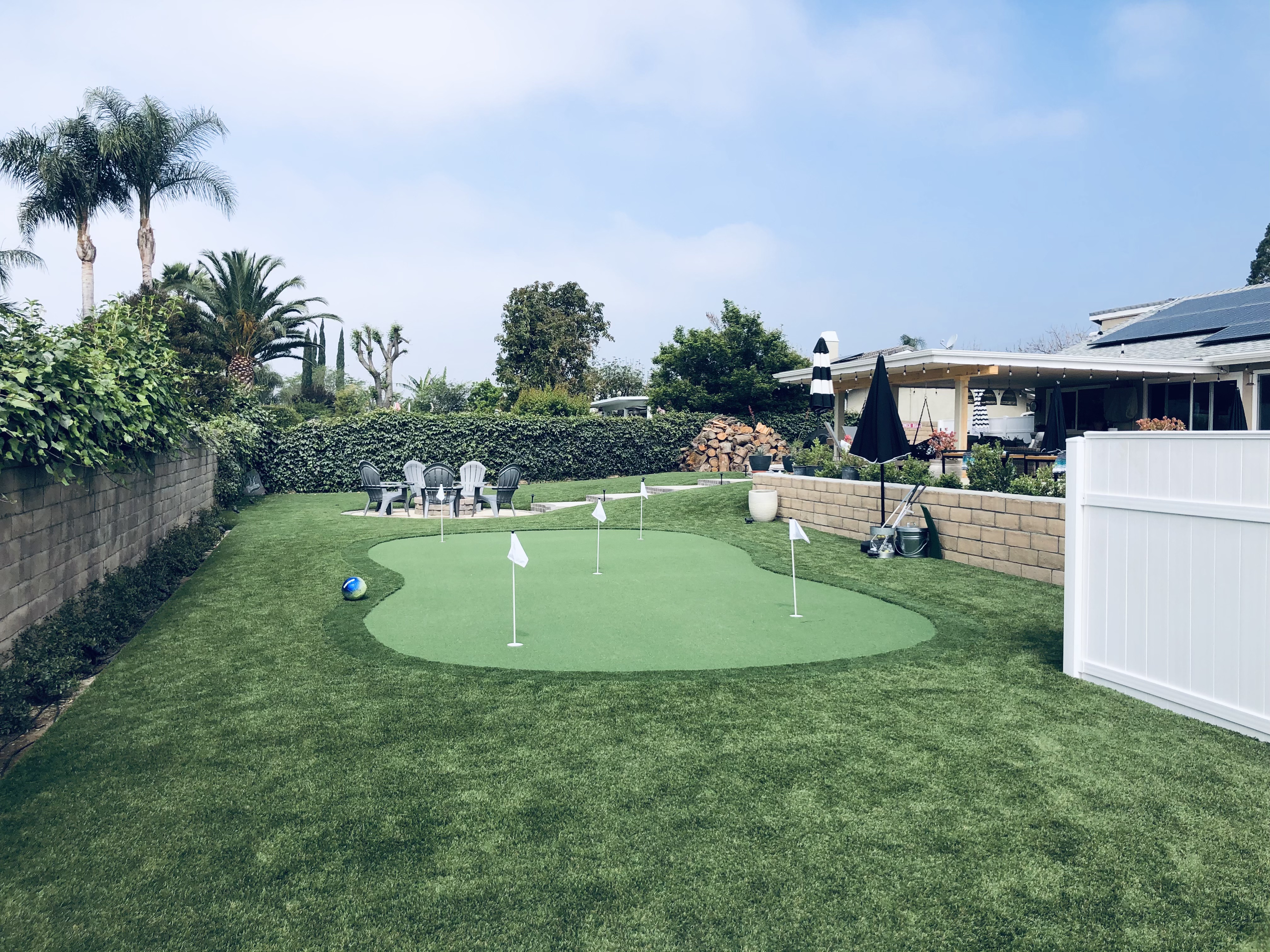 Putting green backyard residential - Green Forever Turf Texas
