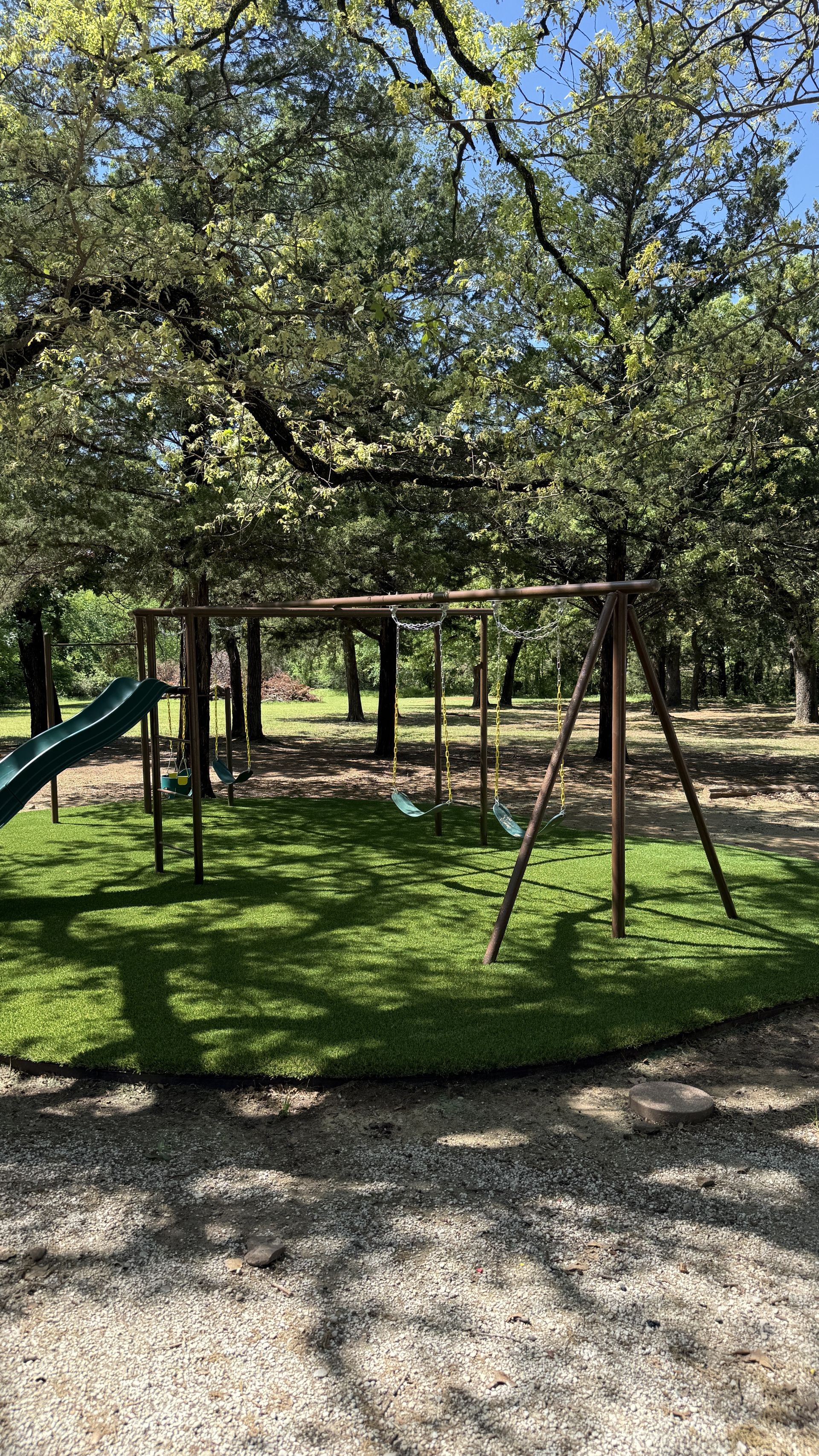 Sports field shaded playground - Green Forever Turf Texas