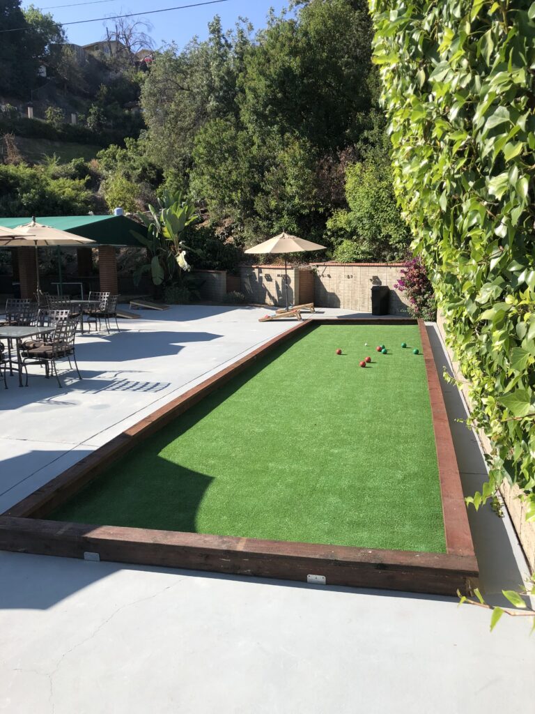 Sports field backyard batting cage - Green Forever Turf Texas